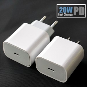 20W Pd Usb C 充电器适用于 Iphone X 7 8 9 13 Pro Max 12 mini 11 快速充电器 C 型适用于小米 mi 11 快速充电适配器