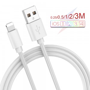 2A 快速充电 USB 数据线适用于 iPhone 13 12 11 XS XR X 8 7 6S 5S 数据线快速充电手机数据线快速数据充电器数据线